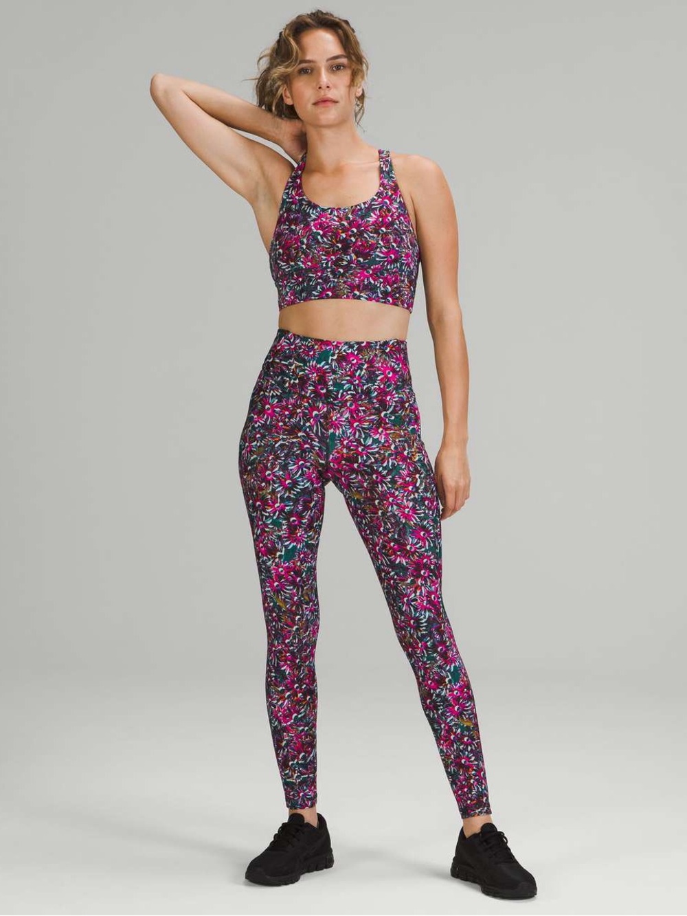 Lululemon Base Pace High-Rise Tight Leggings 28" Floral Electric Multi - Picture 5 of 8